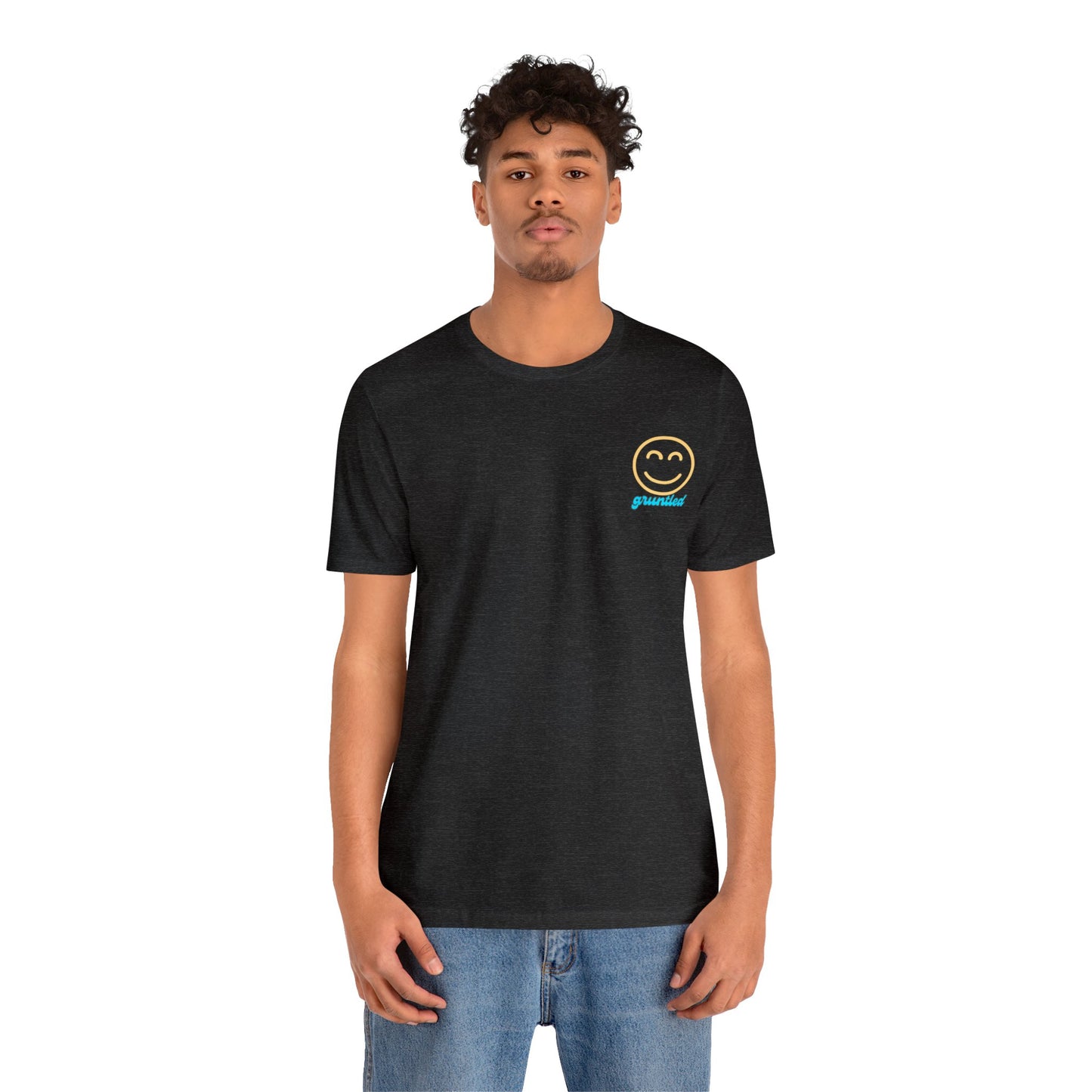 Gruntled Face - The Opposite of Disgruntled Unisex Jersey Short Sleeve Tee