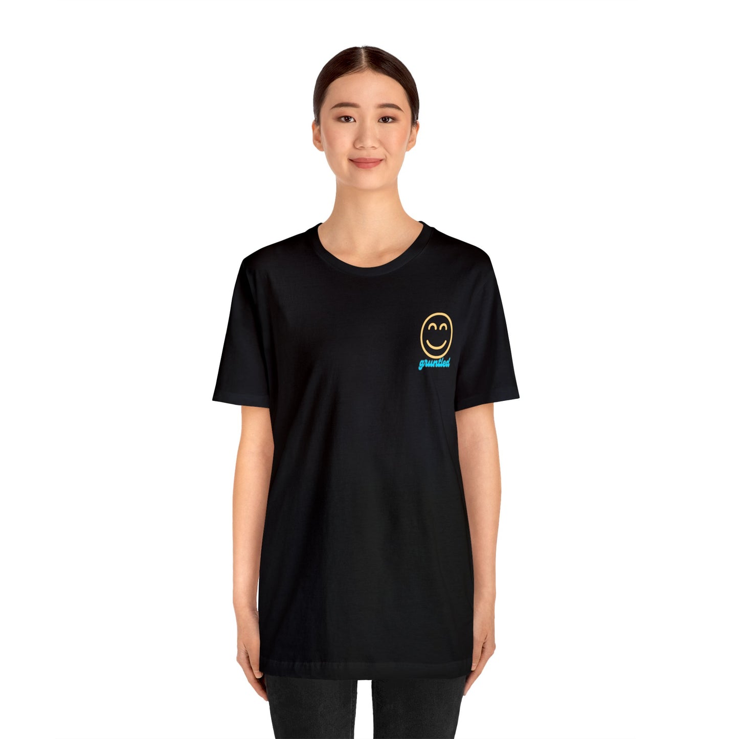 Gruntled Face - The Opposite of Disgruntled Unisex Jersey Short Sleeve Tee