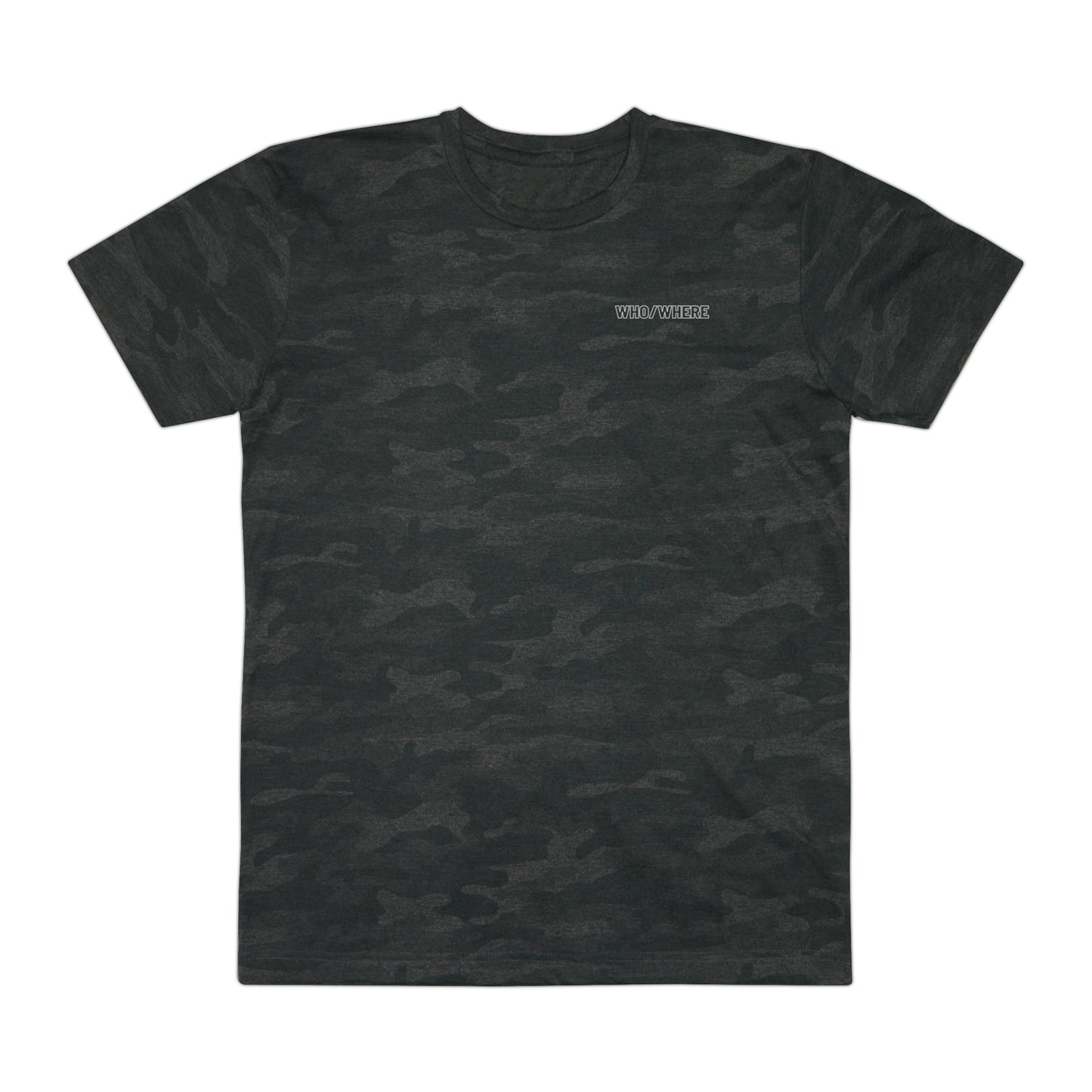 Camo Who/Where Men's Fine Jersey Tee