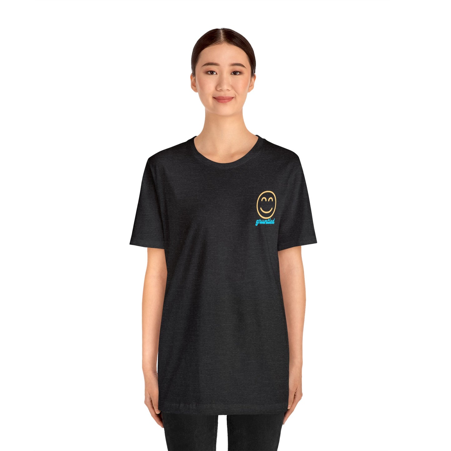 Gruntled Face - The Opposite of Disgruntled Unisex Jersey Short Sleeve Tee