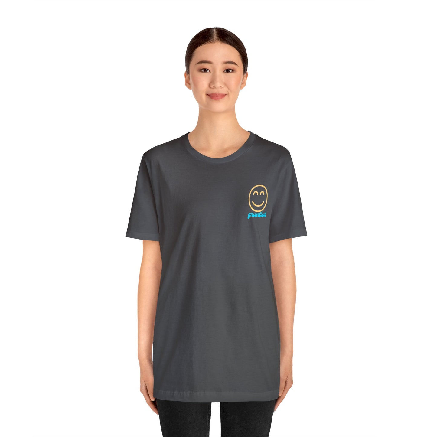 Gruntled Face - The Opposite of Disgruntled Unisex Jersey Short Sleeve Tee