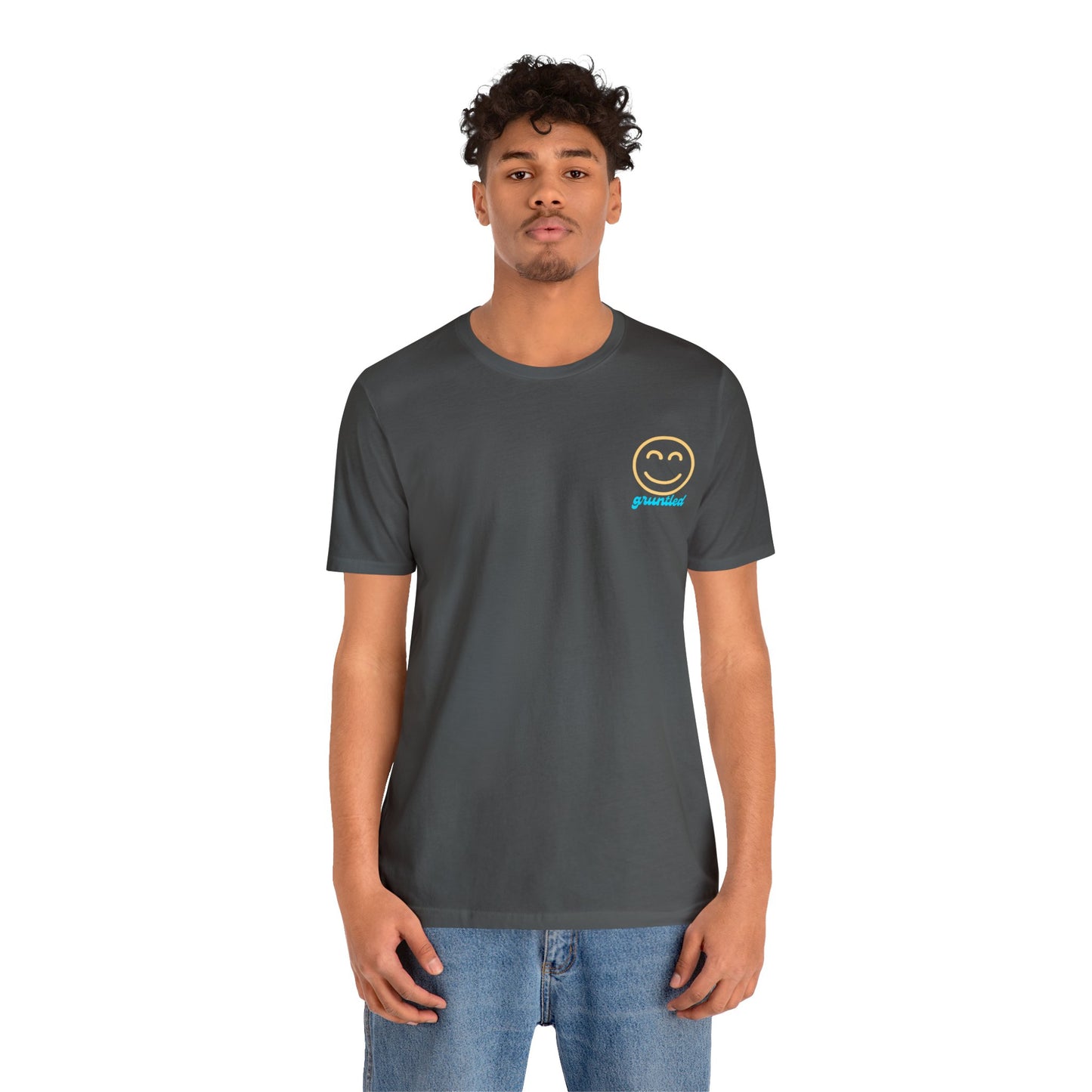 Gruntled Face - The Opposite of Disgruntled Unisex Jersey Short Sleeve Tee